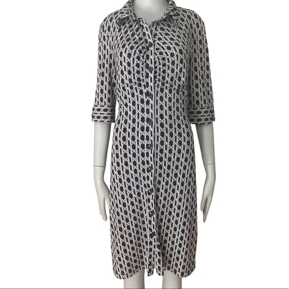 LAUNDRY BY SHELLI SEGAL Blue Jersey Dress - Picture 4 of 16